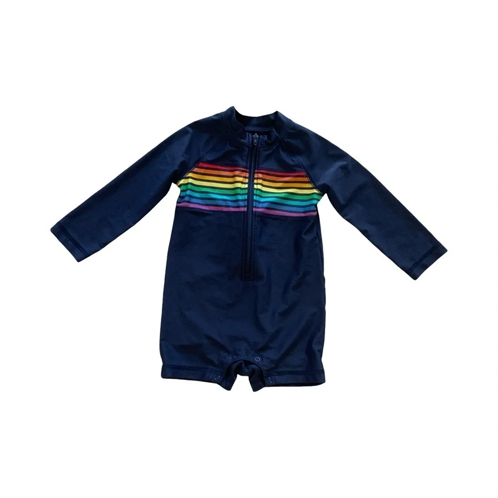Primary Long Sleeve Rashguard Swimsuit Bundle 12/18M